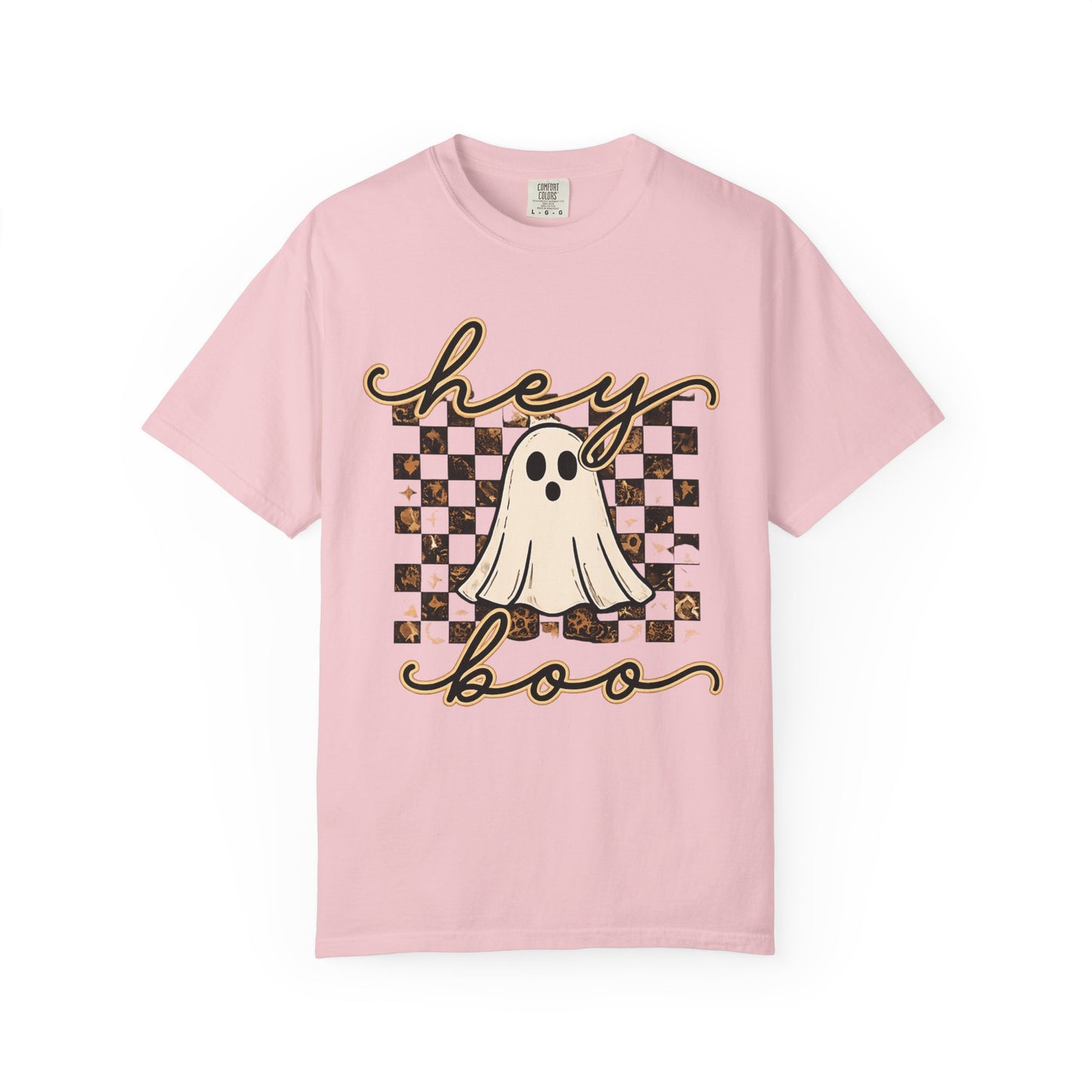 Hey Boo Checkered Tee