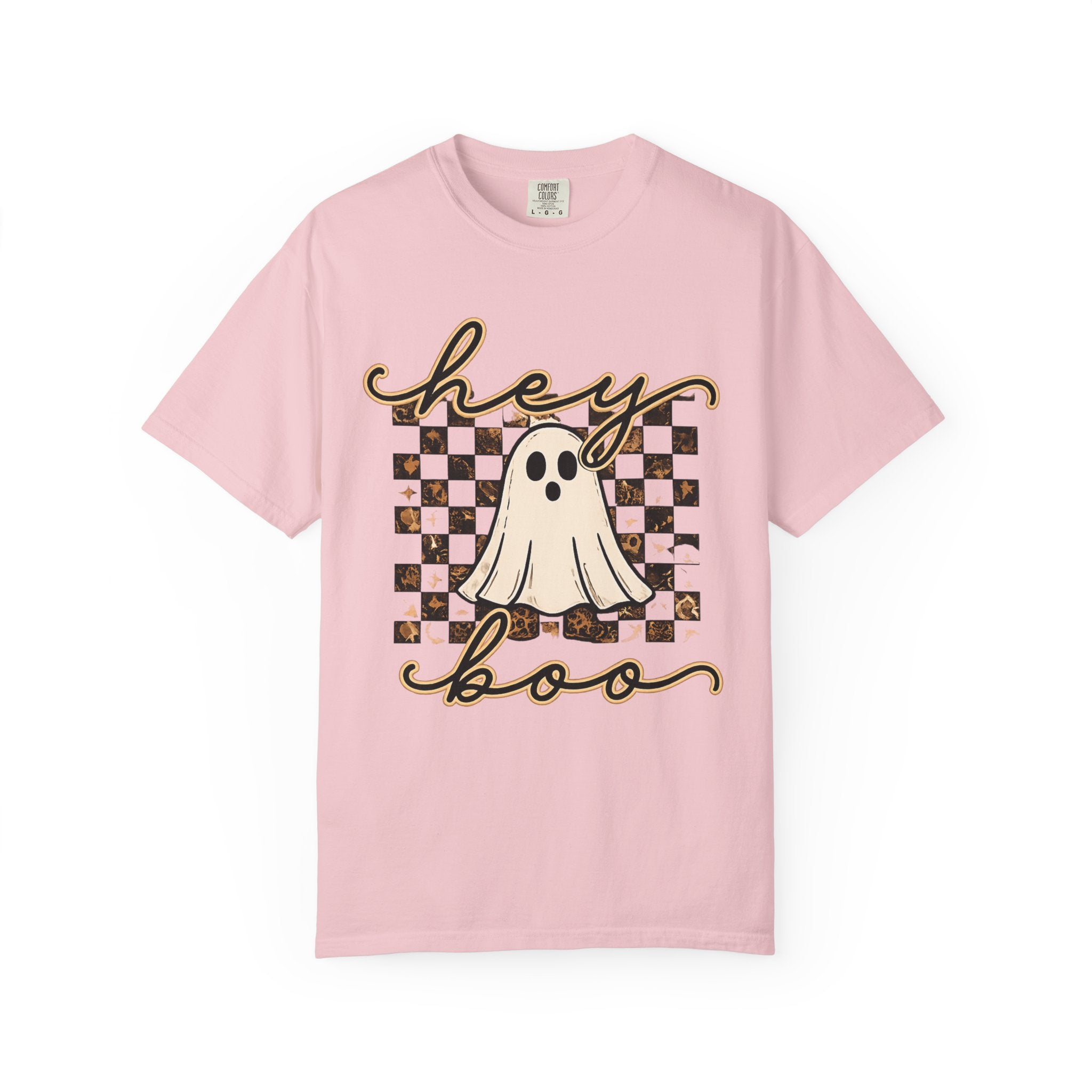 Hey Boo Checkered Tee