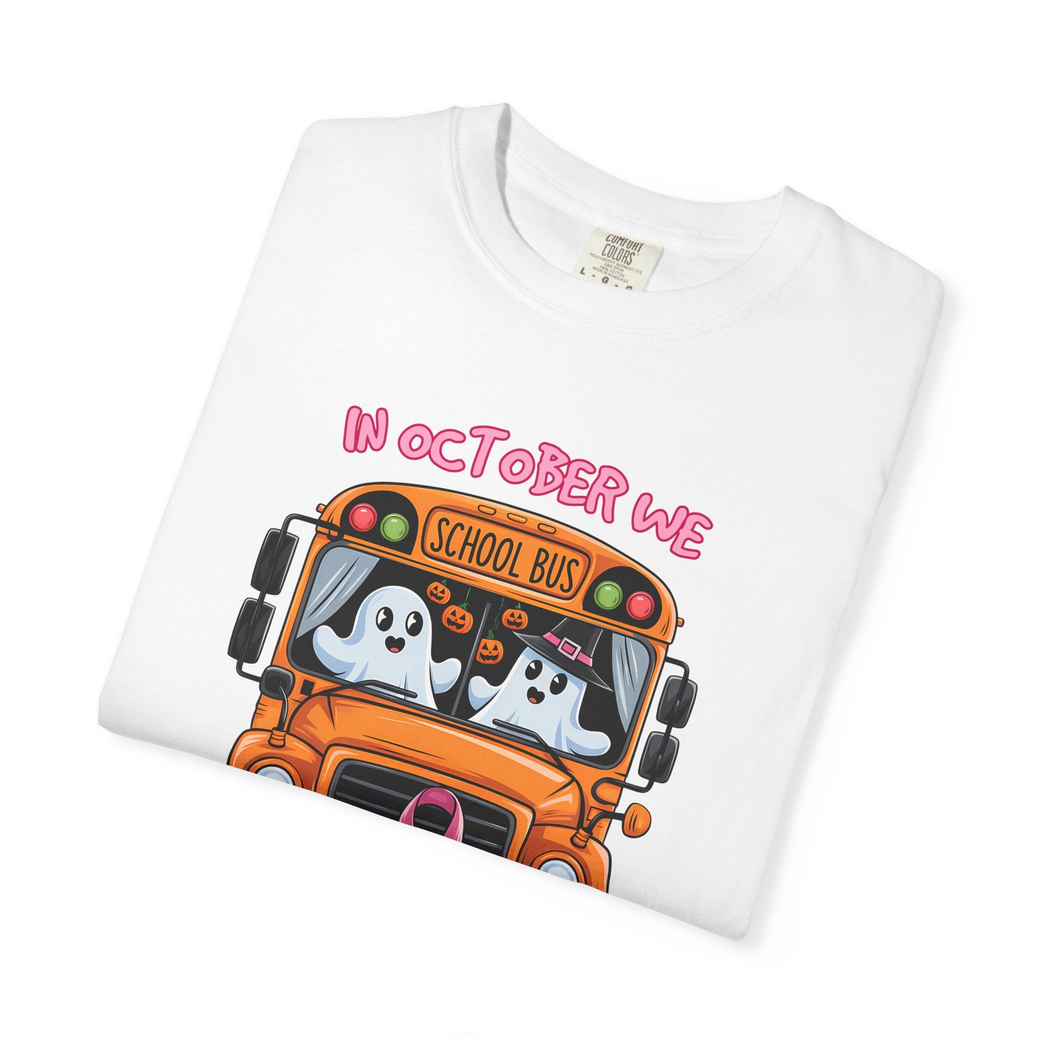 Breast Cancer Awareness School Bus Tee