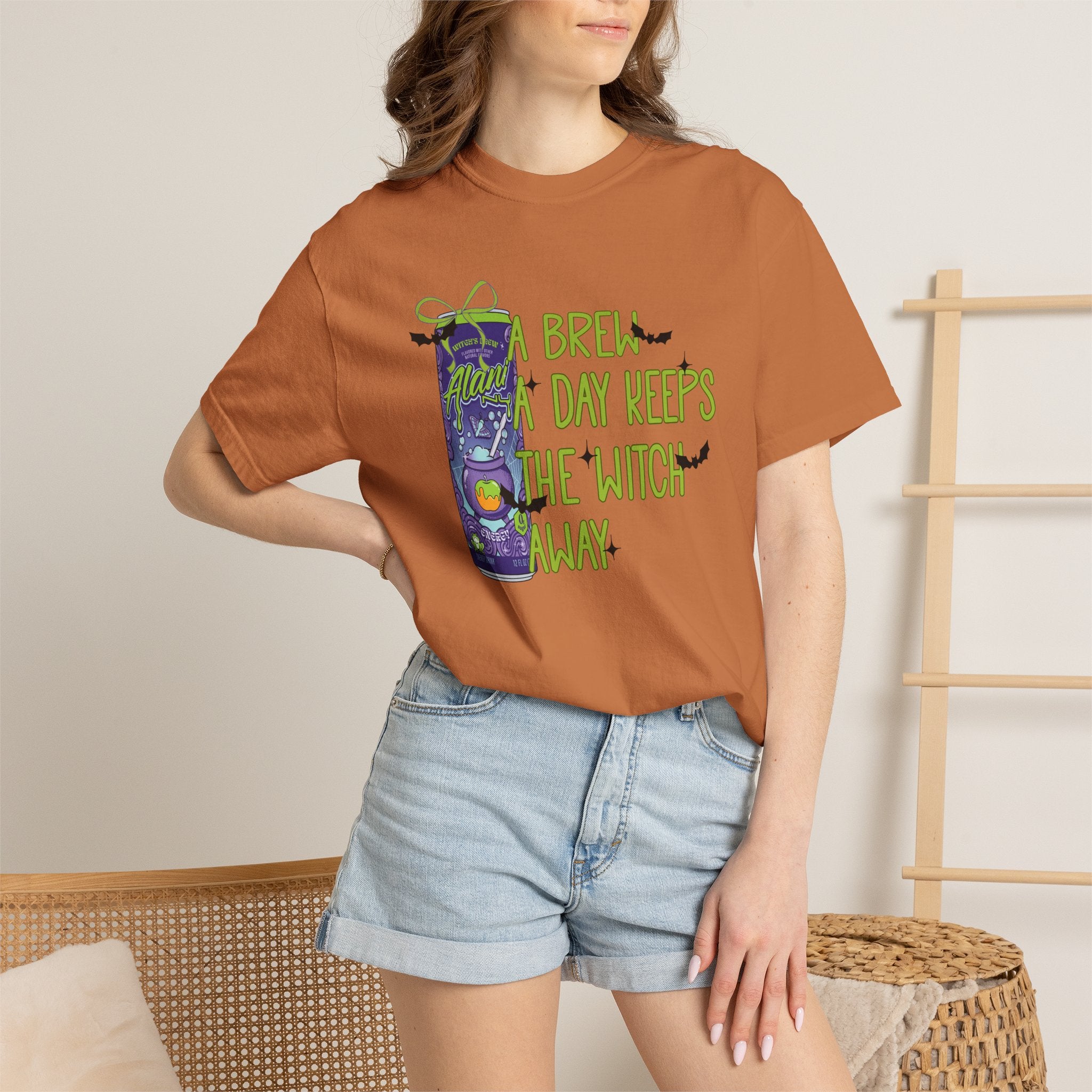 Brew All Day Keeps The Witch Away Tee