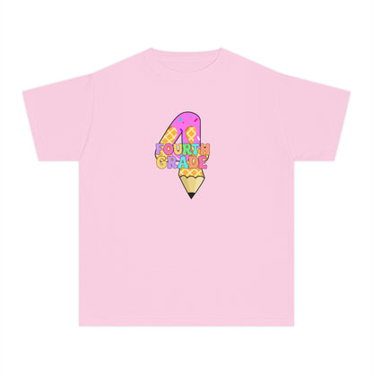 Fourth Grade Ice Cream Pencil Youth Tee