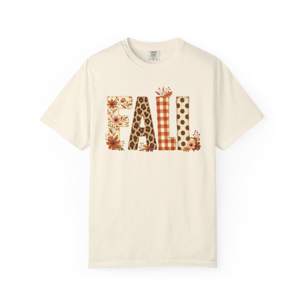 Fall Floral Leopard Graphic T-Shirt