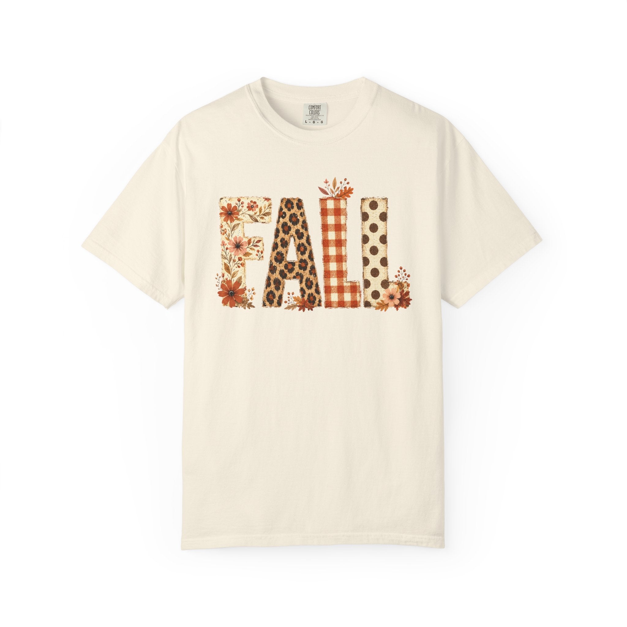Fall Floral Leopard Graphic T-Shirt