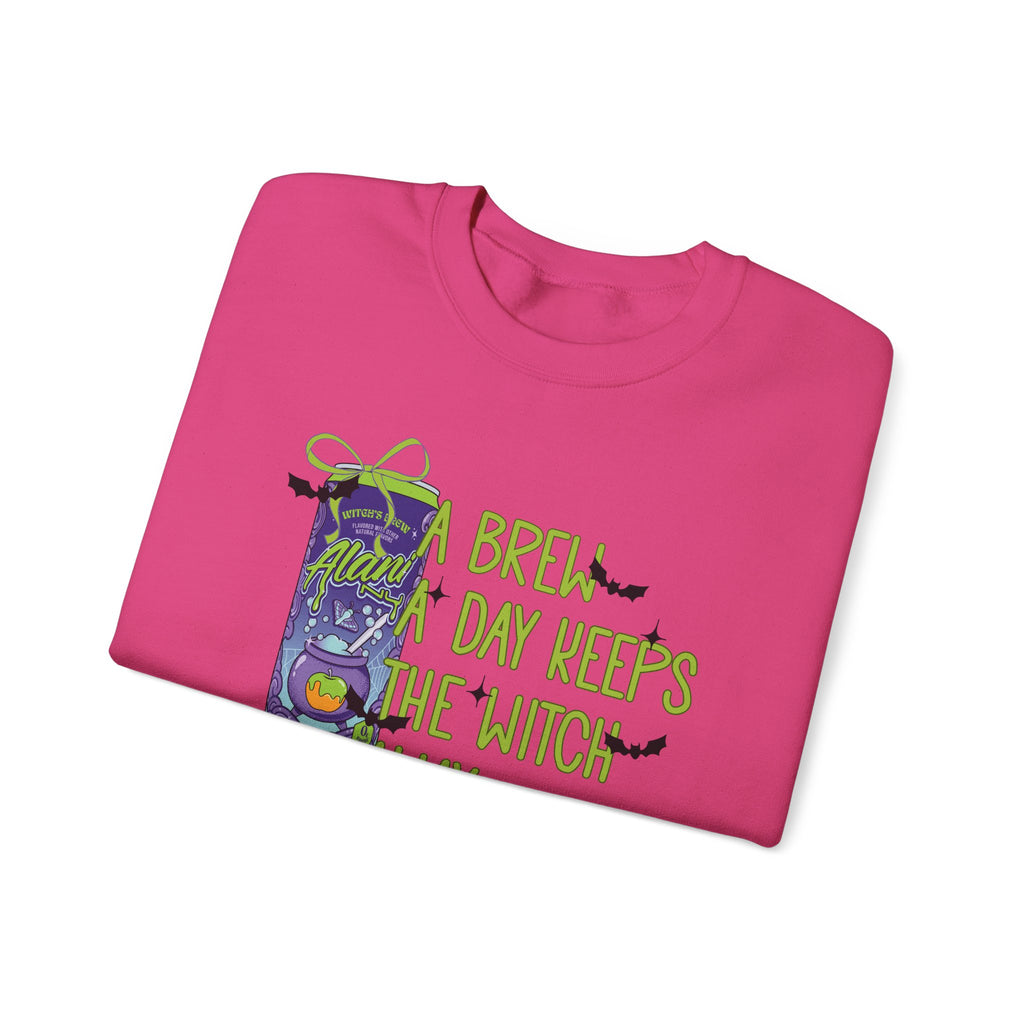 "A Brew A Day Keeps the Witch Away" Halloween Crewneck