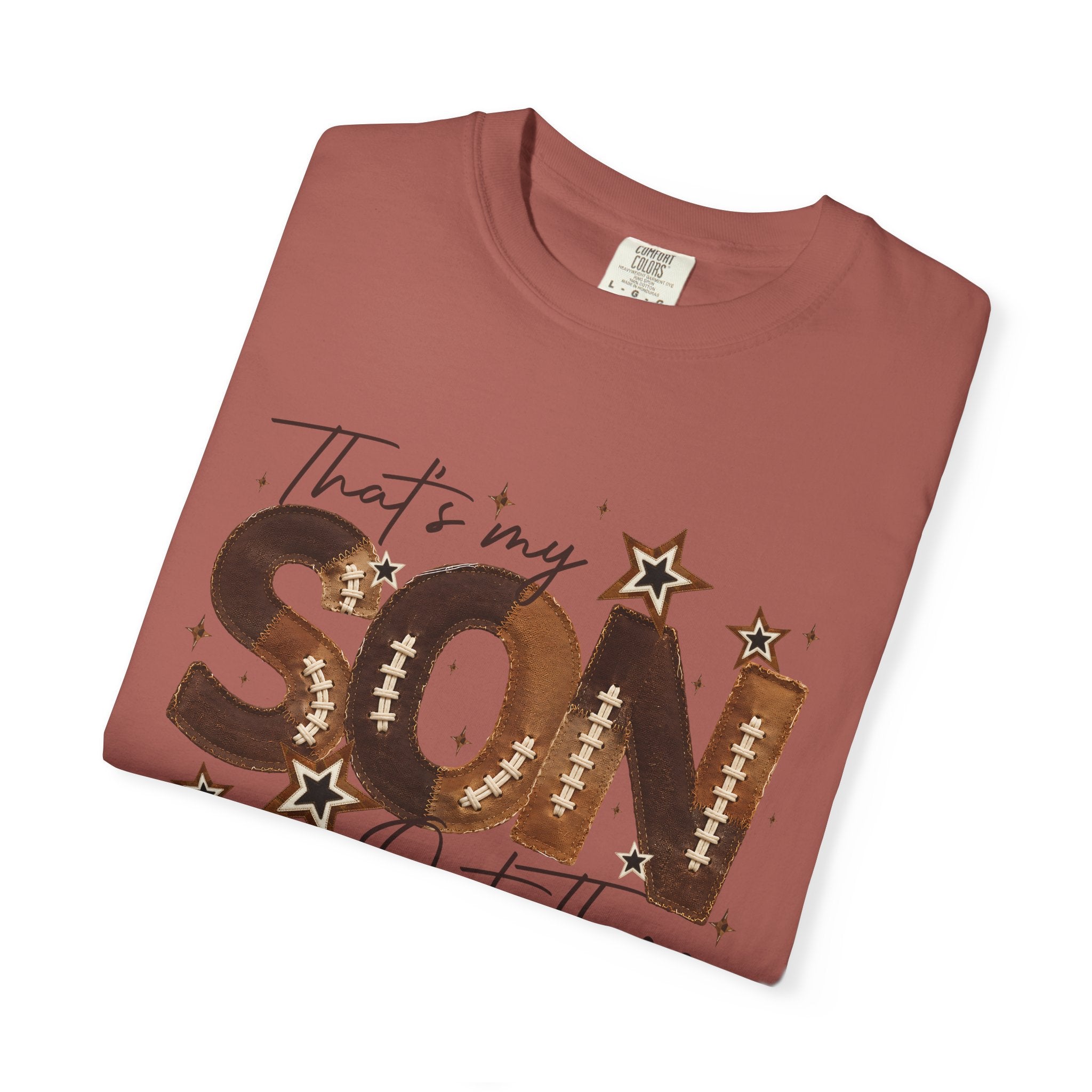 That’s My Son Football T-Shirt — Personalized Jersey Number Tee