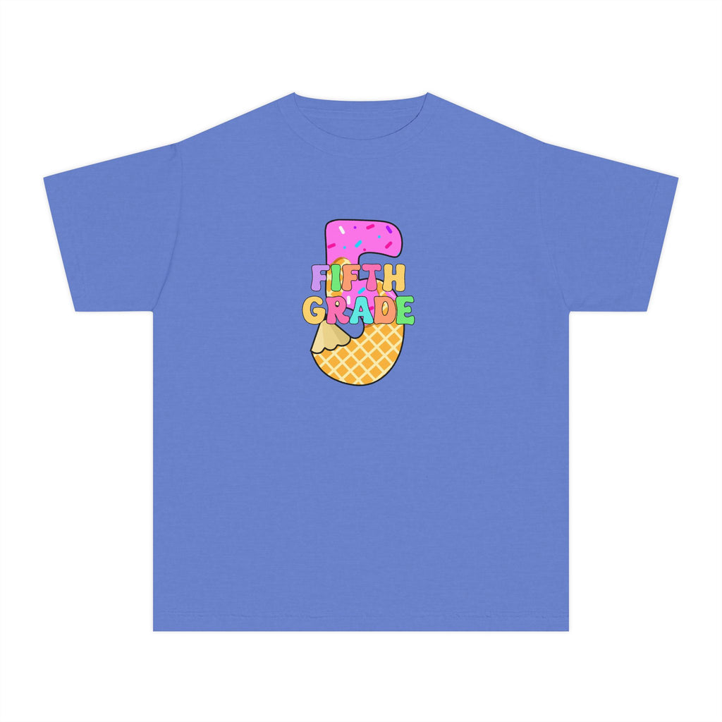 Fifth Grade Ice Cream Pencil Youth Tee