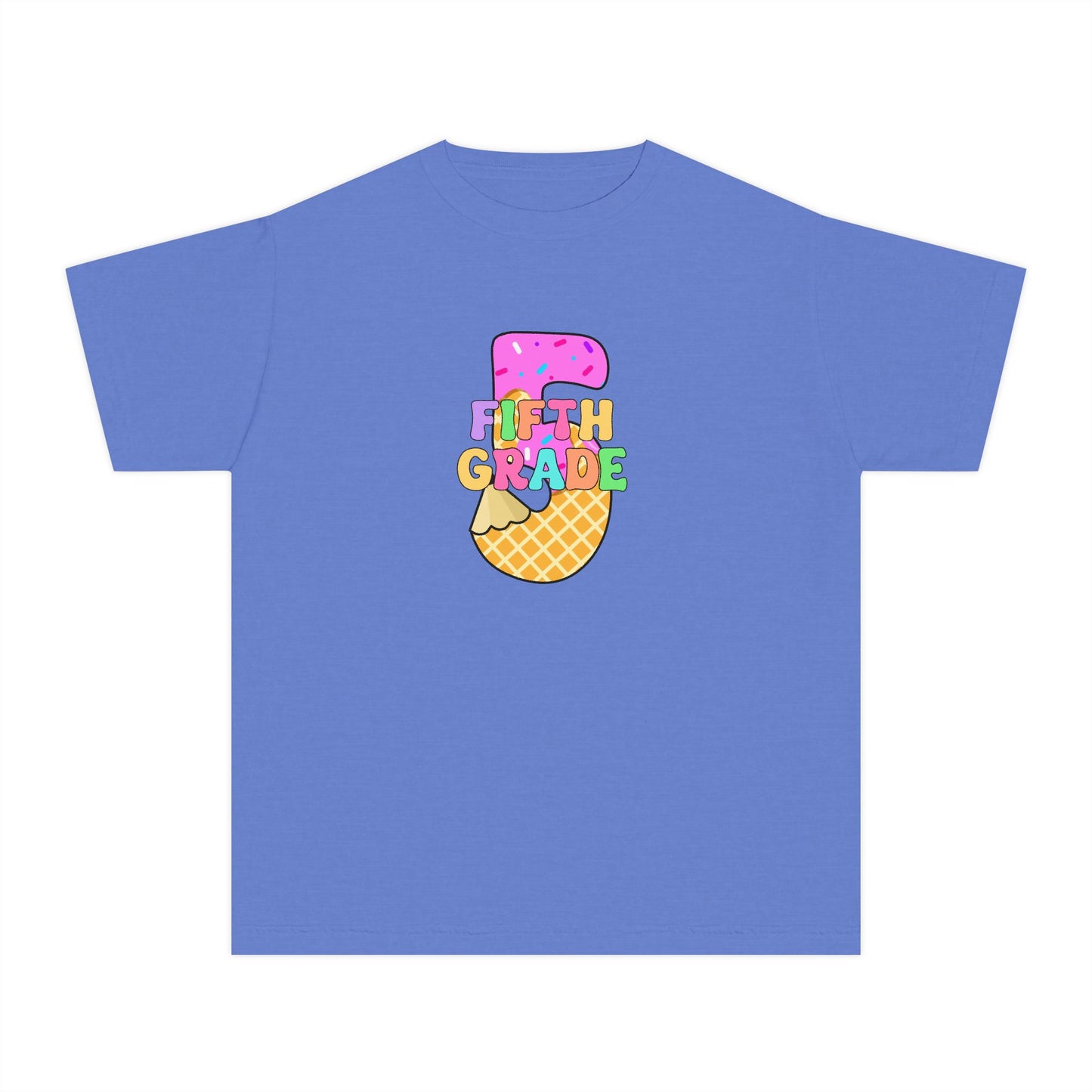 Fifth Grade Ice Cream Pencil Youth Tee