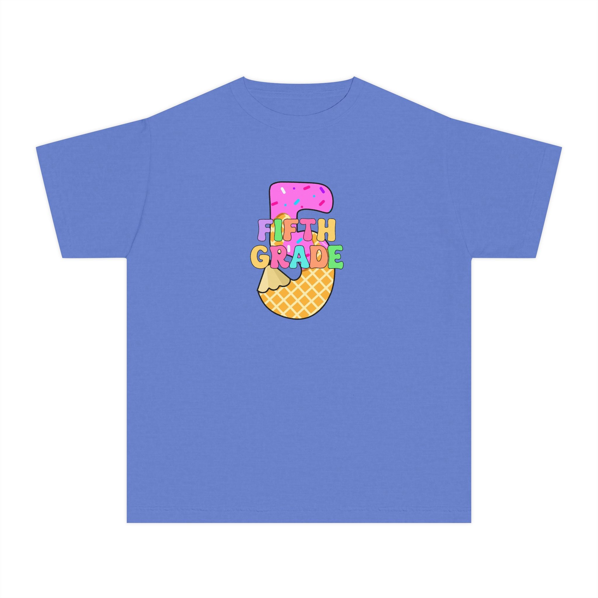 Fifth Grade Ice Cream Pencil Youth Tee