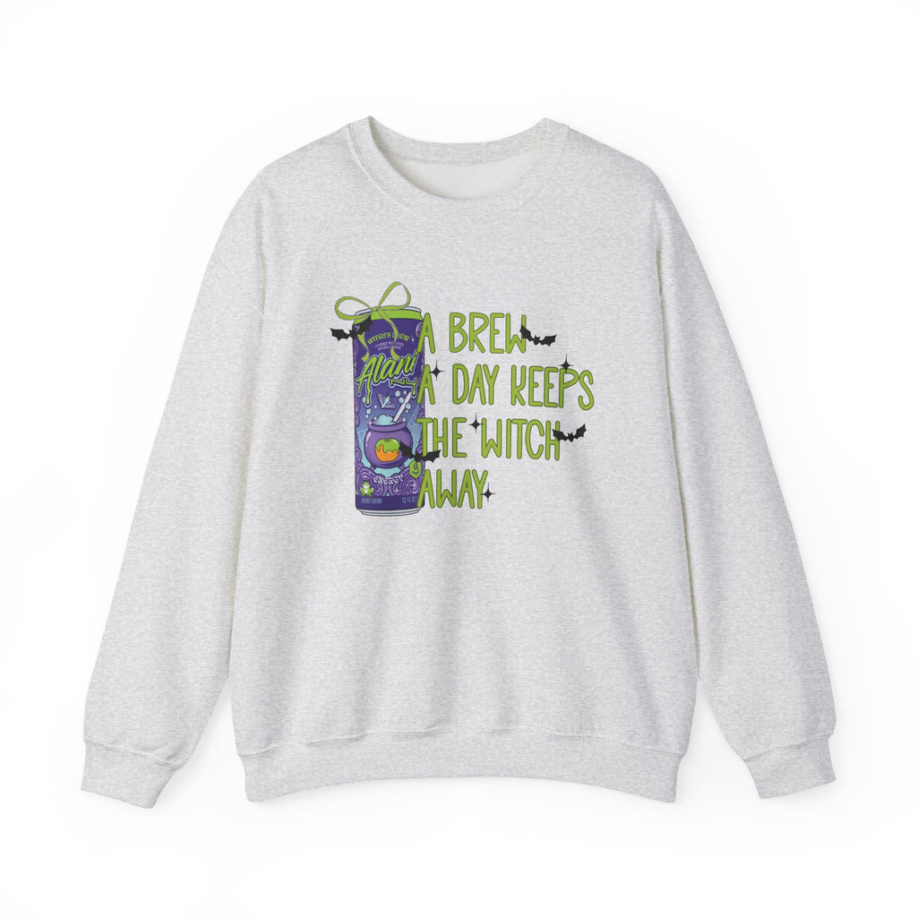"A Brew A Day Keeps the Witch Away" Halloween Crewneck