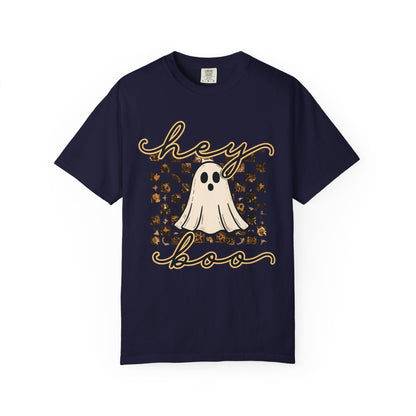 Hey Boo Checkered Tee