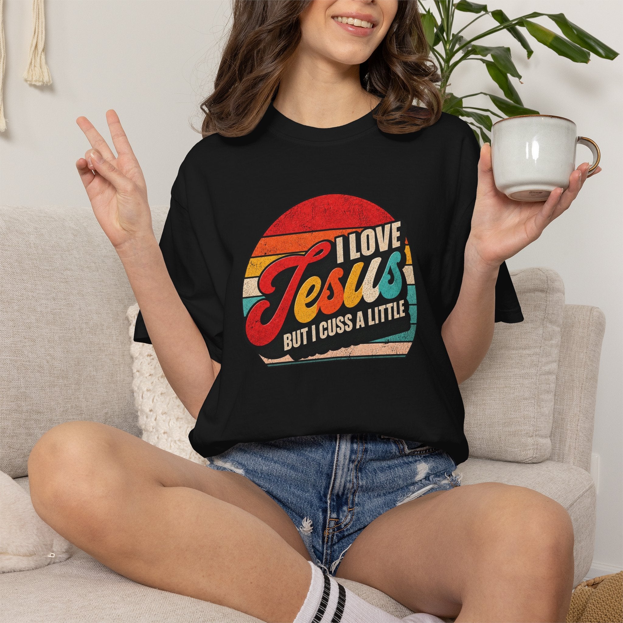 I Love Jesus But I Cuss A Little T-Shirt