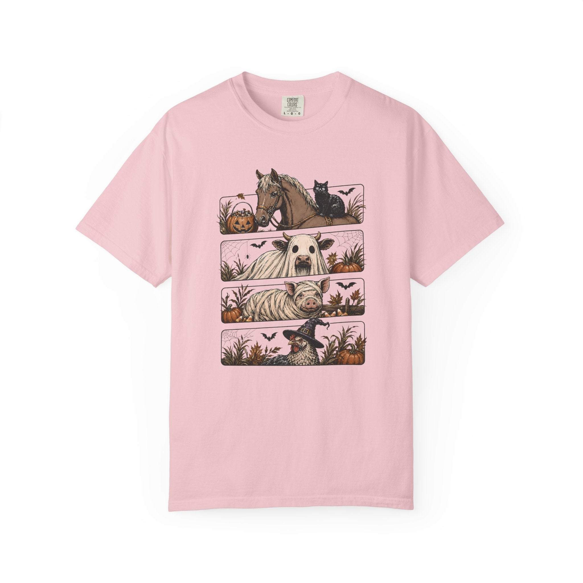 Halloween Farm Animals Adult Tee