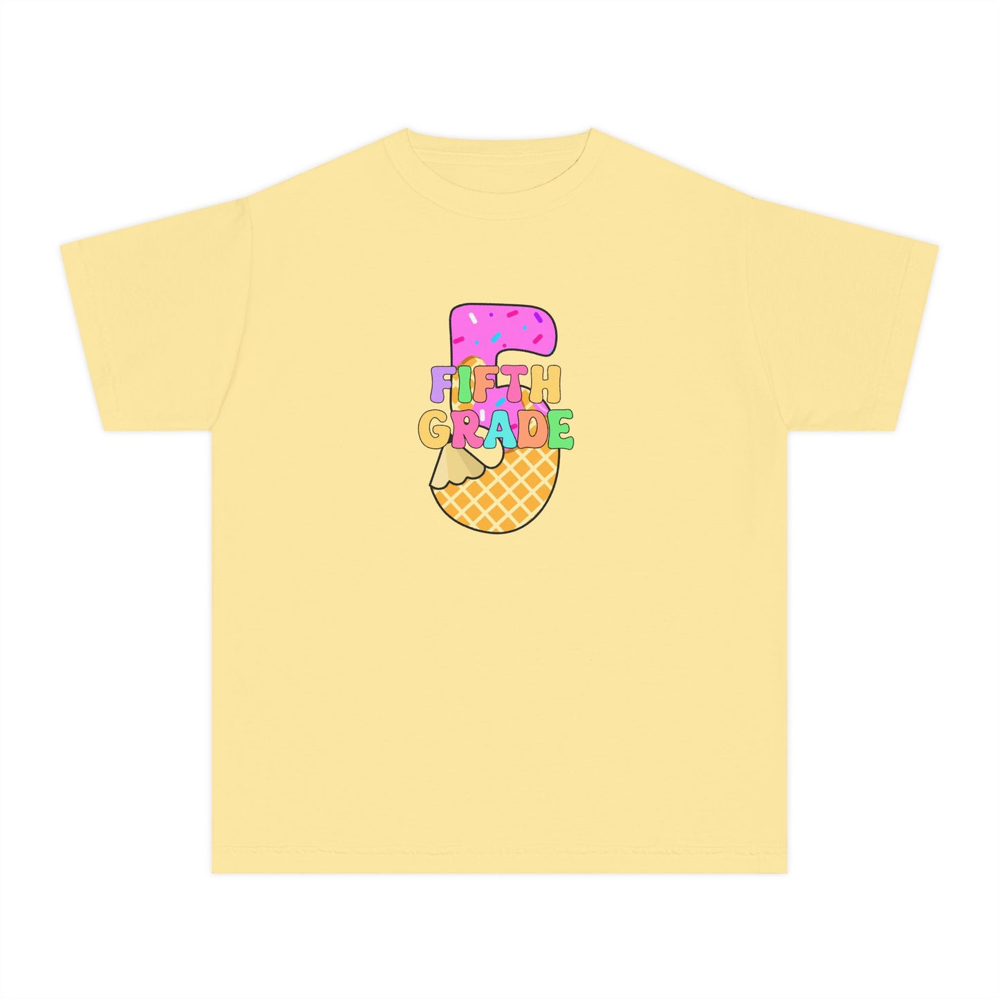 Fifth Grade Ice Cream Pencil Youth Tee