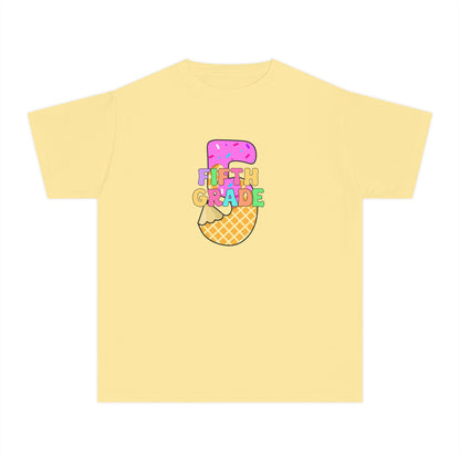 Fifth Grade Ice Cream Pencil Youth Tee
