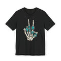 Turquoise Boho Skeleton Hand T‑Shirt