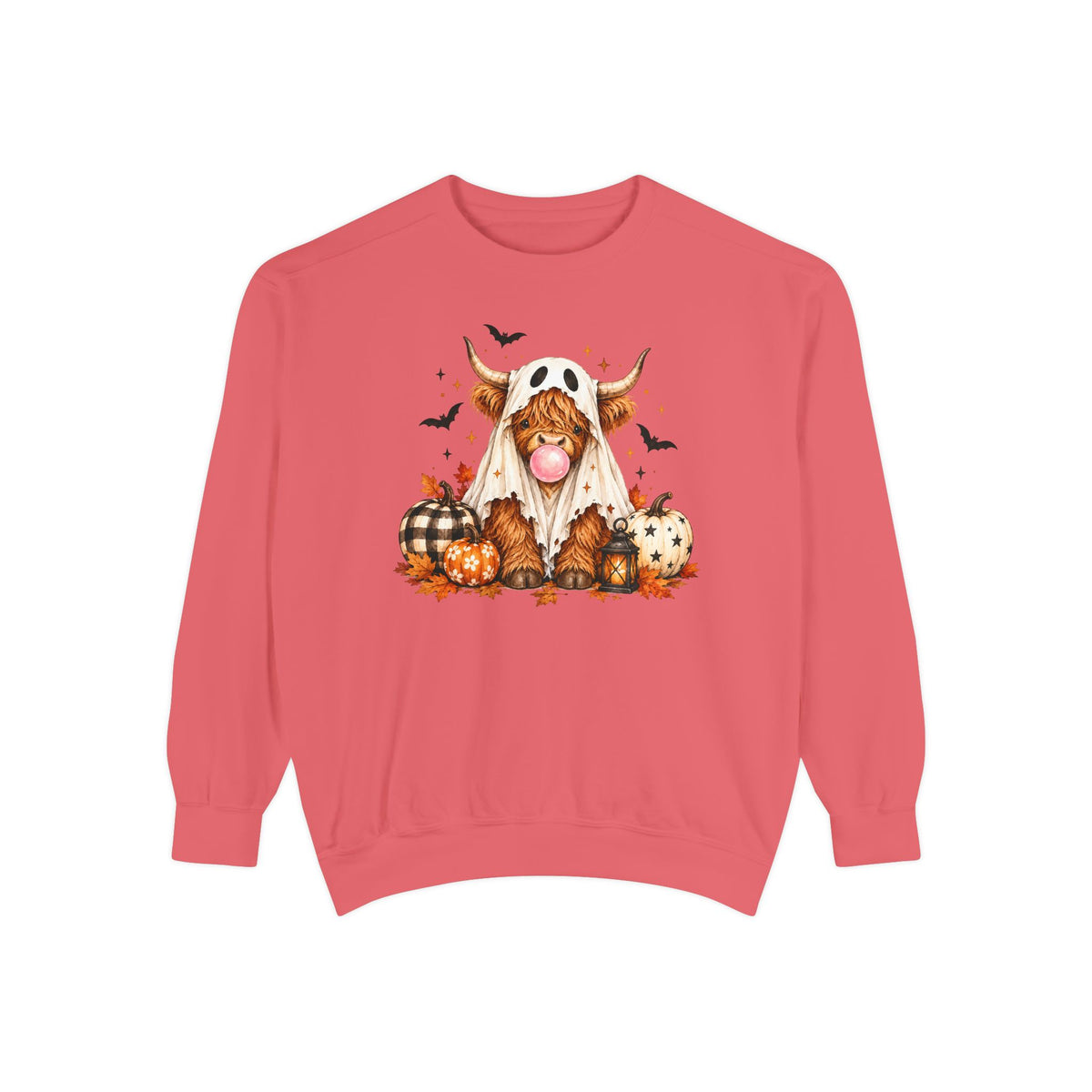 Highland Cow Bubblegum Ghost
