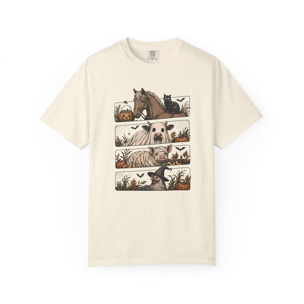 Halloween Farm Animals Adult Tee