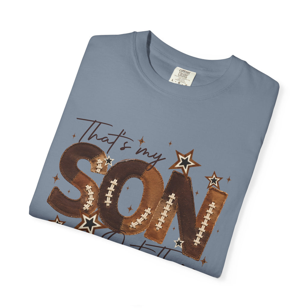 That’s My Son Football T-Shirt — Personalized Jersey Number Tee