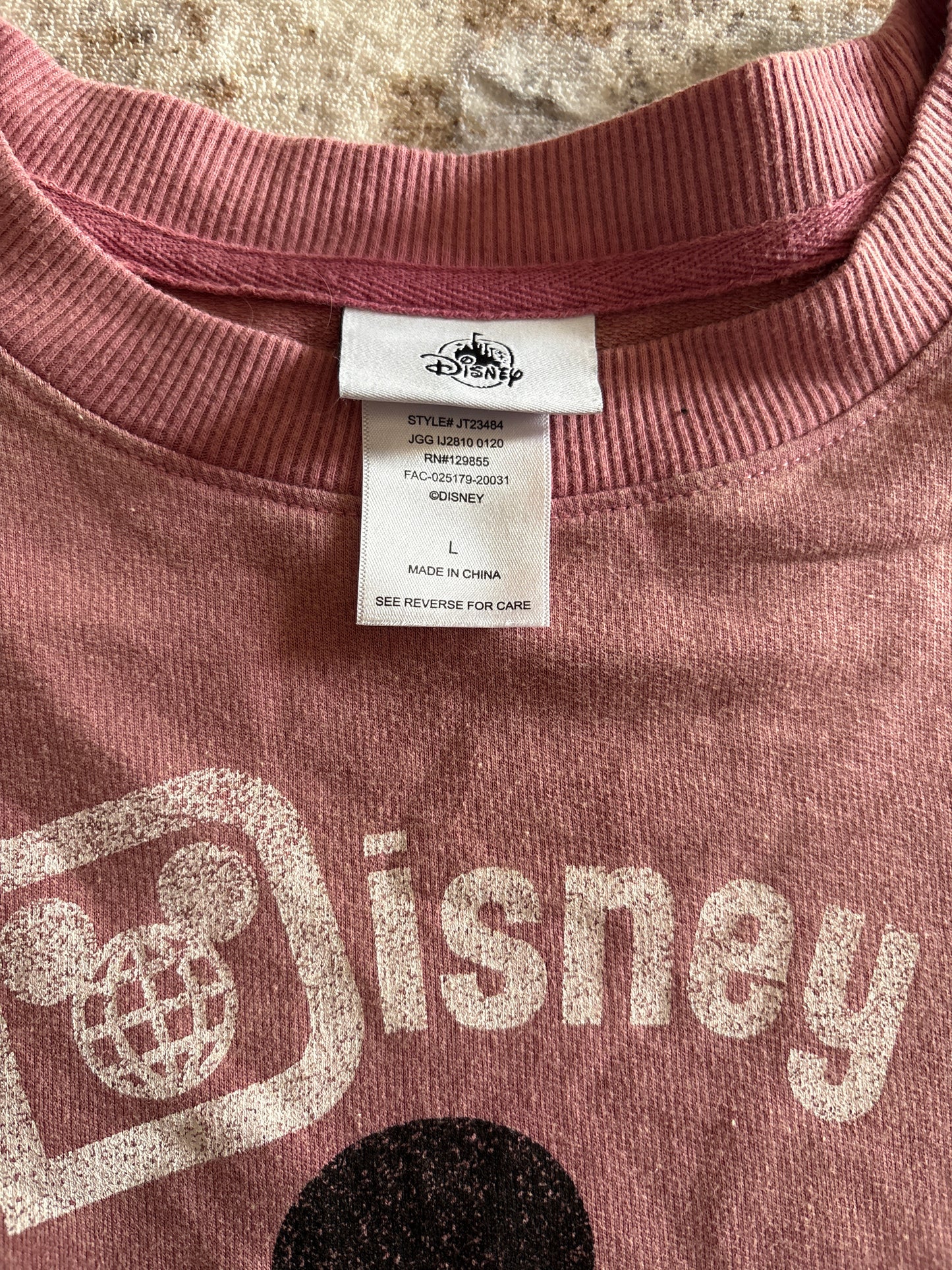 Disney Parks Walt Disney World Mickey Pullover Sweatshirt  | Large
