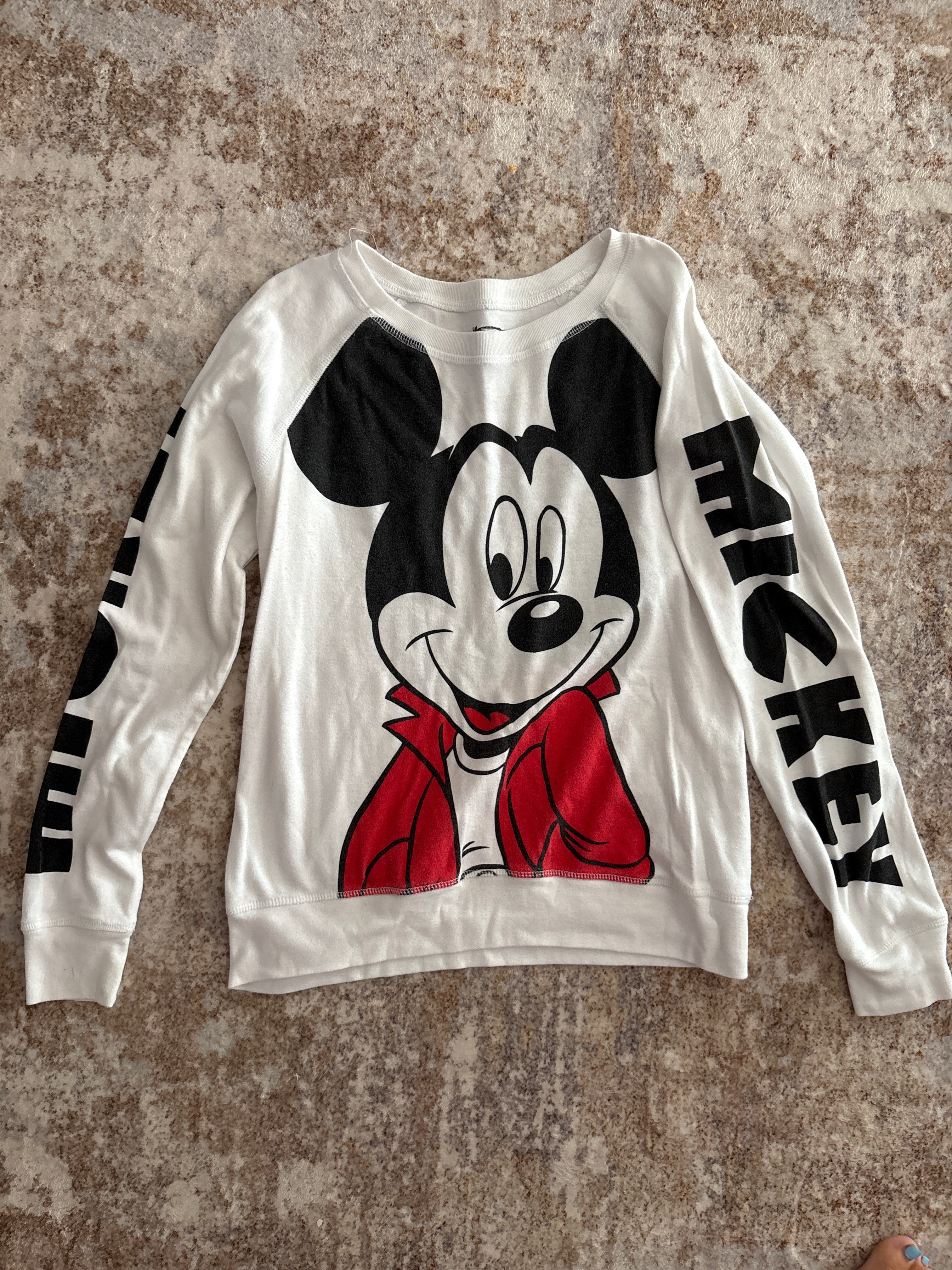 Disney Mickey Mouse Graphic Long Sleeve | Medium