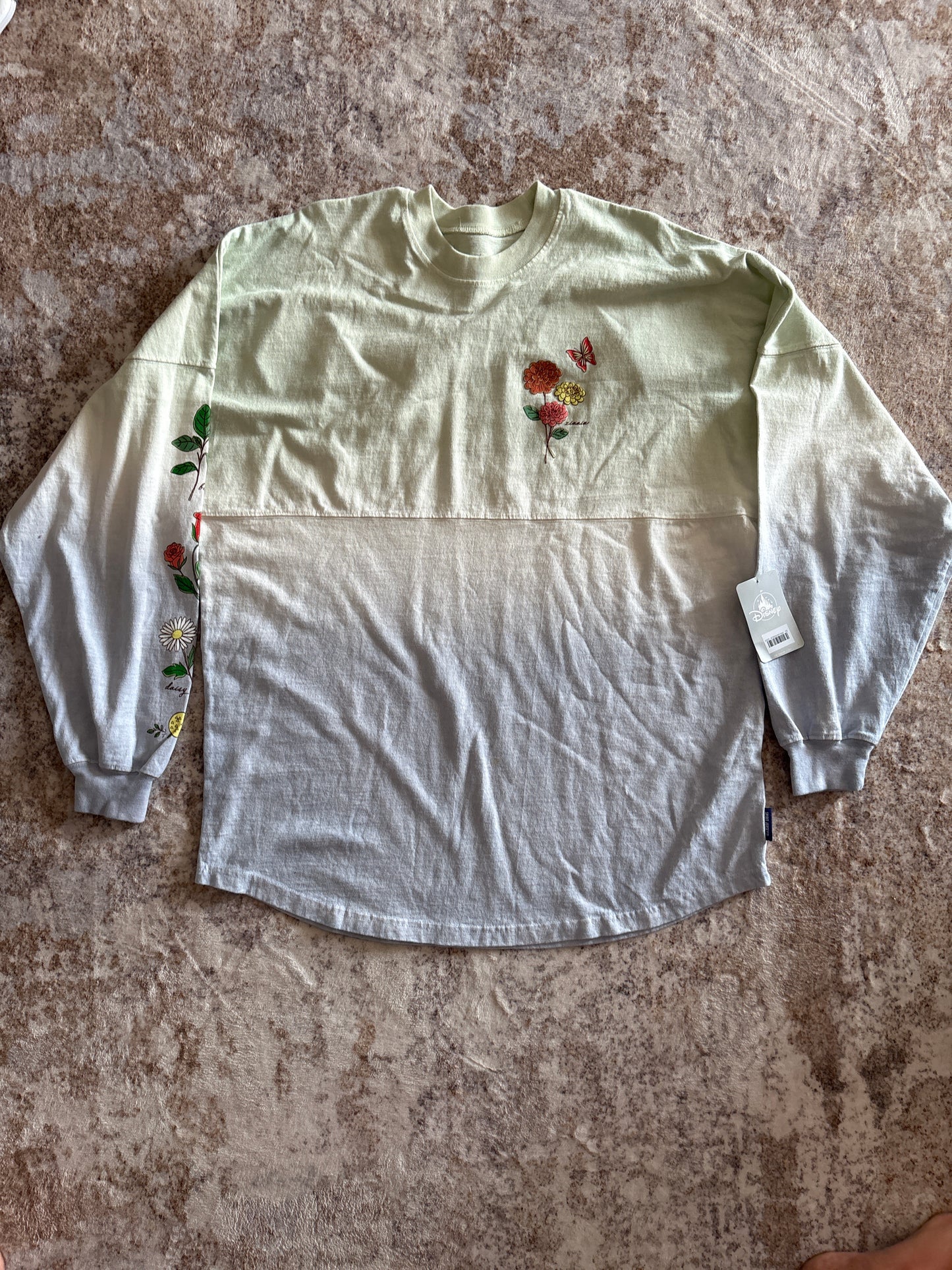 NWT Disney Parks EPCOT Flower & Garden Festival Spirit Jersey Style Pullover | Medium
