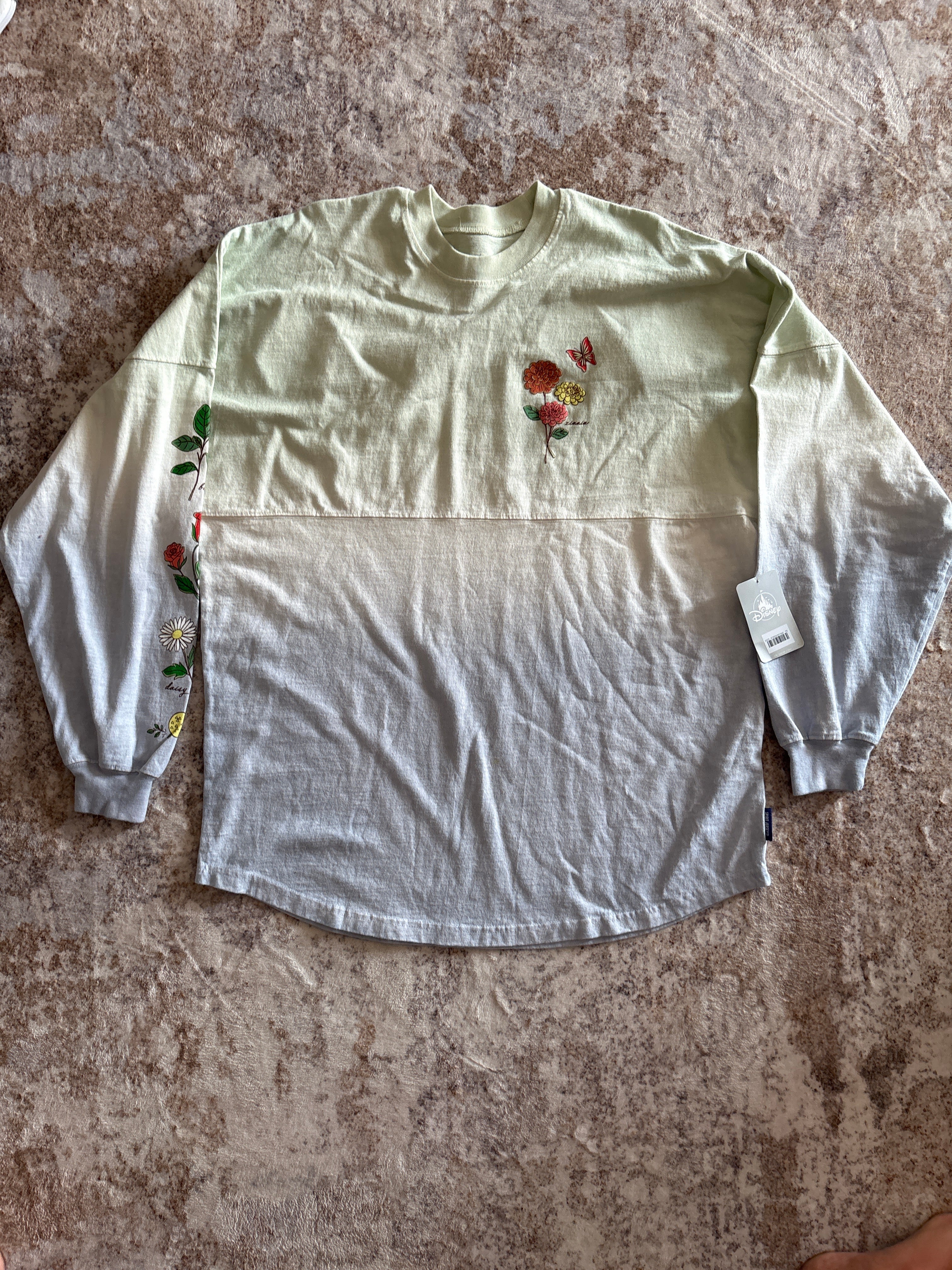 NWT Disney Parks EPCOT Flower & Garden Festival Spirit Jersey Style Pullover | Medium