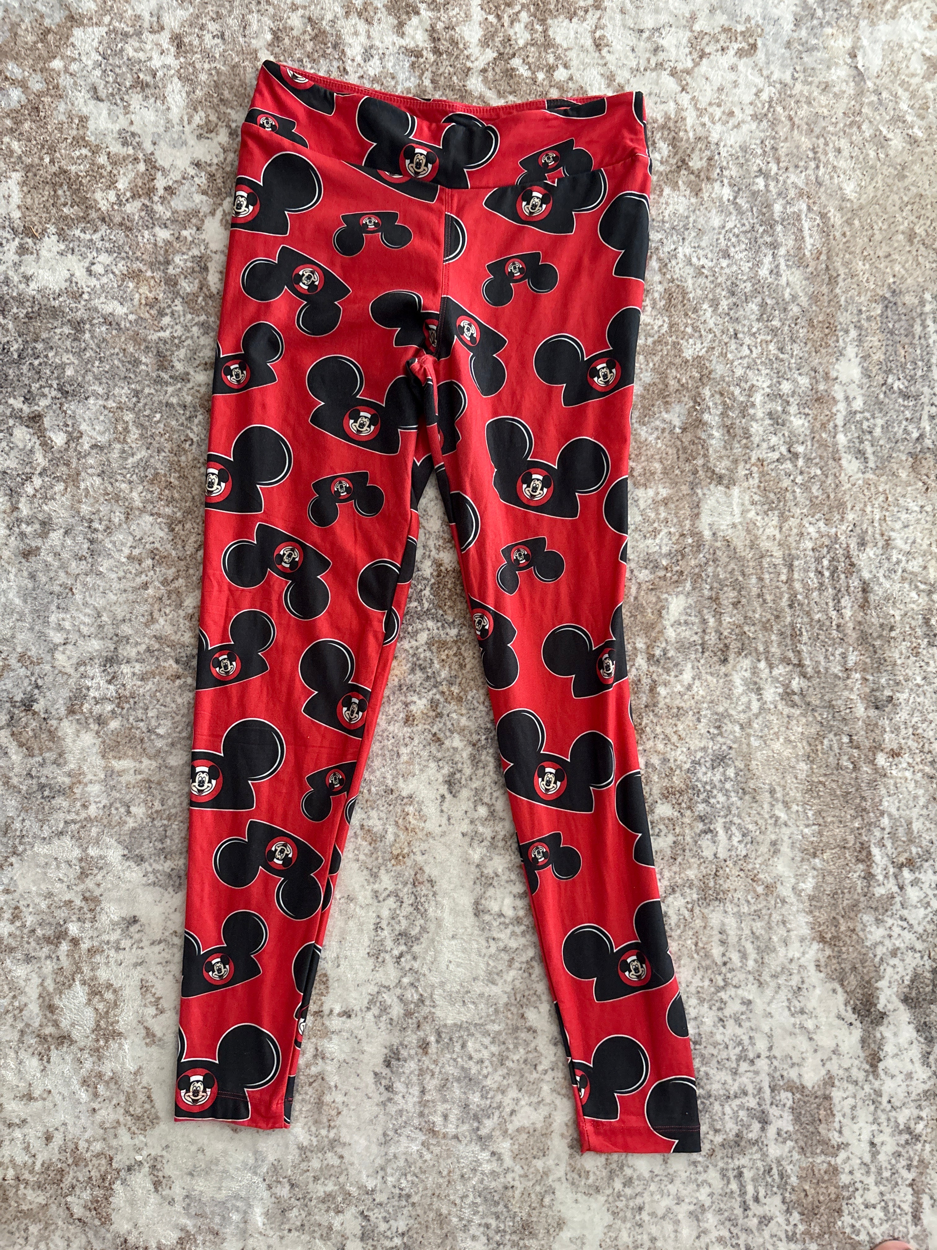 Mickey Mouse Red Leggings | Medium