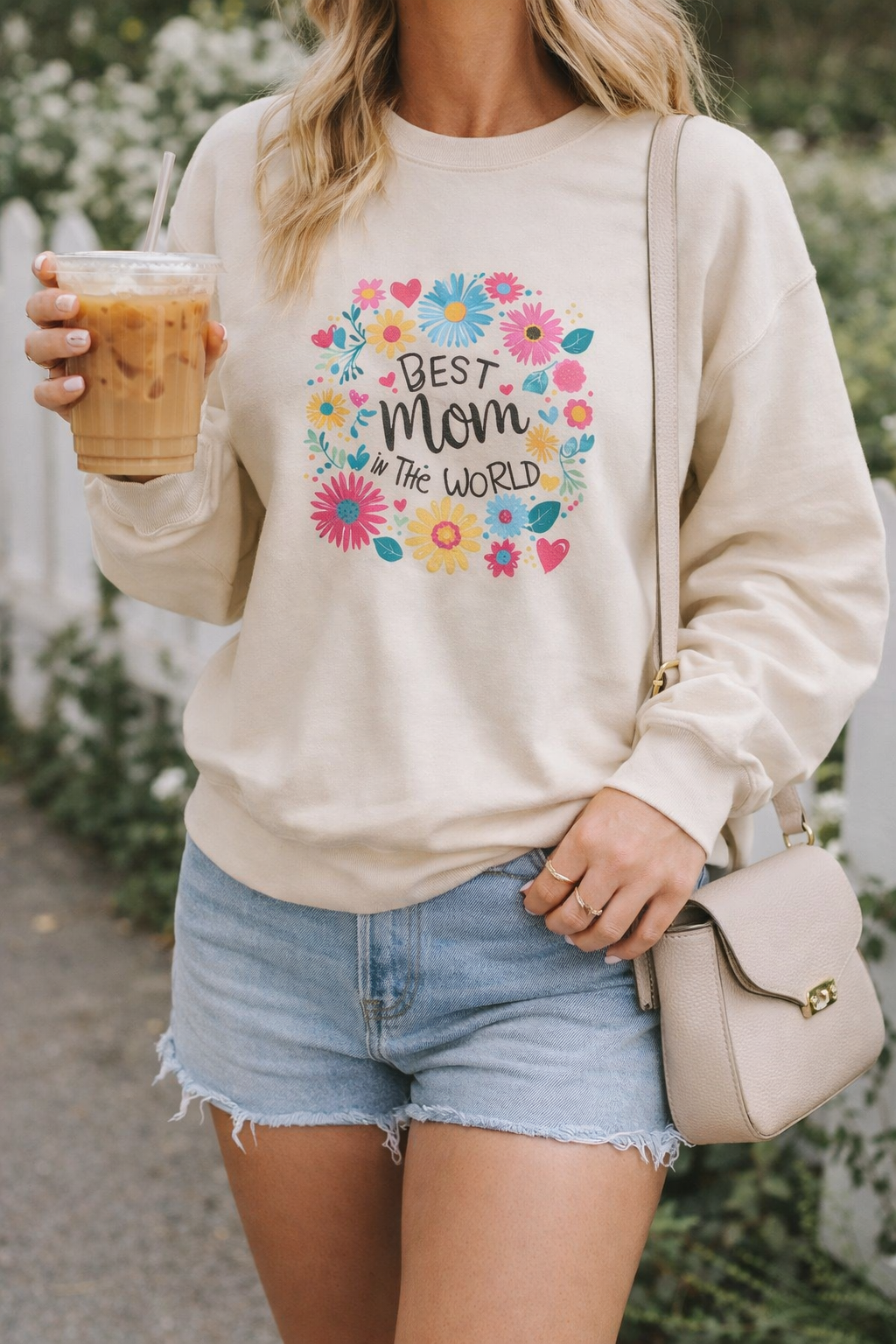 Unisex Heavy Blend™ Crewneck Sweatshirt “Best Mom in the World”