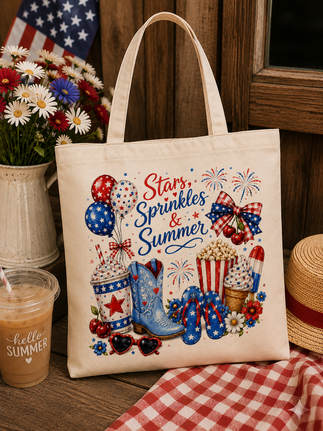 Stars, Sprinkles & Summer Tote