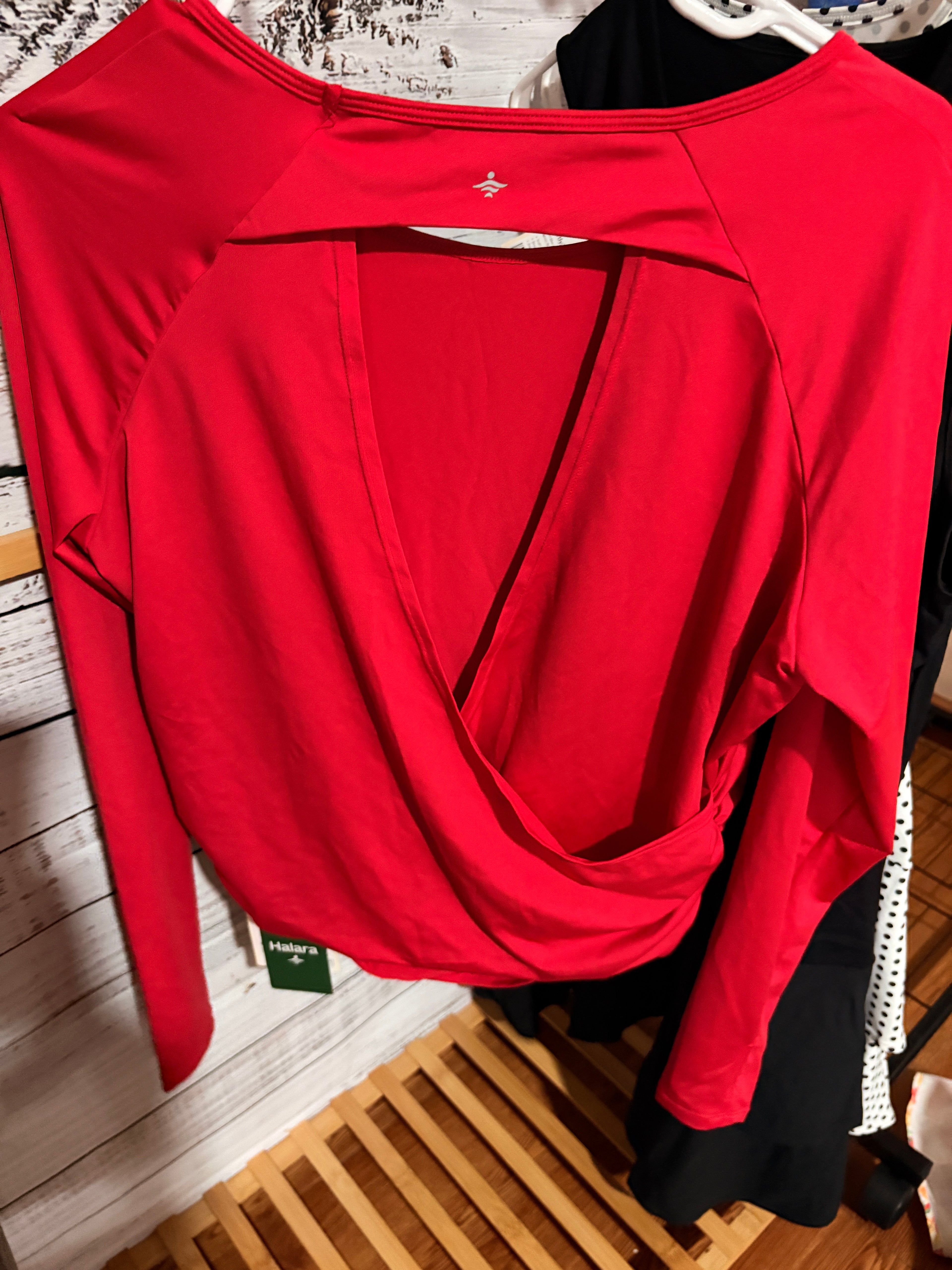 Halara Women’s Red Long Sleeve Performance Top