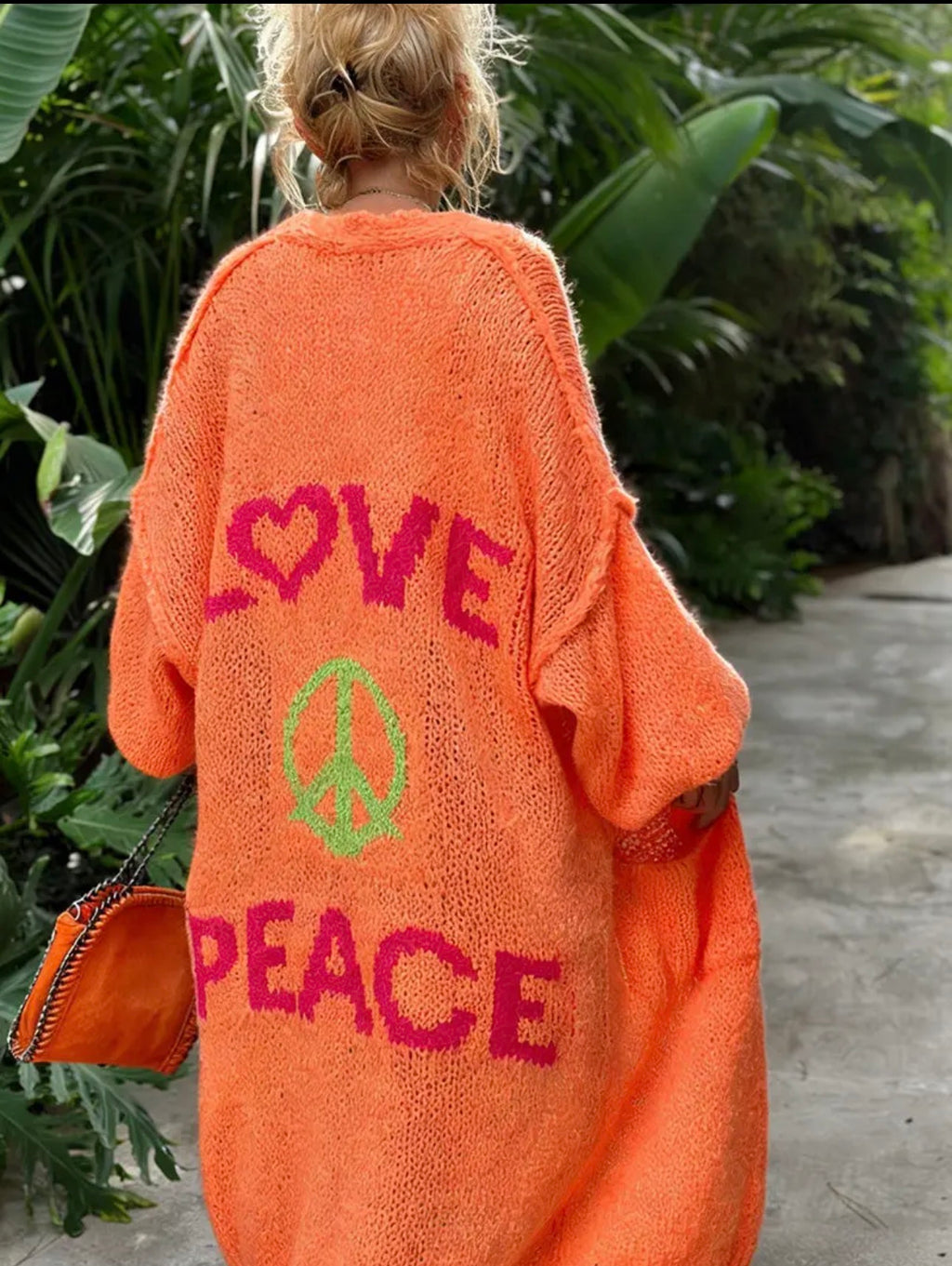 Love & Peace Statement Cardigan Pre Order