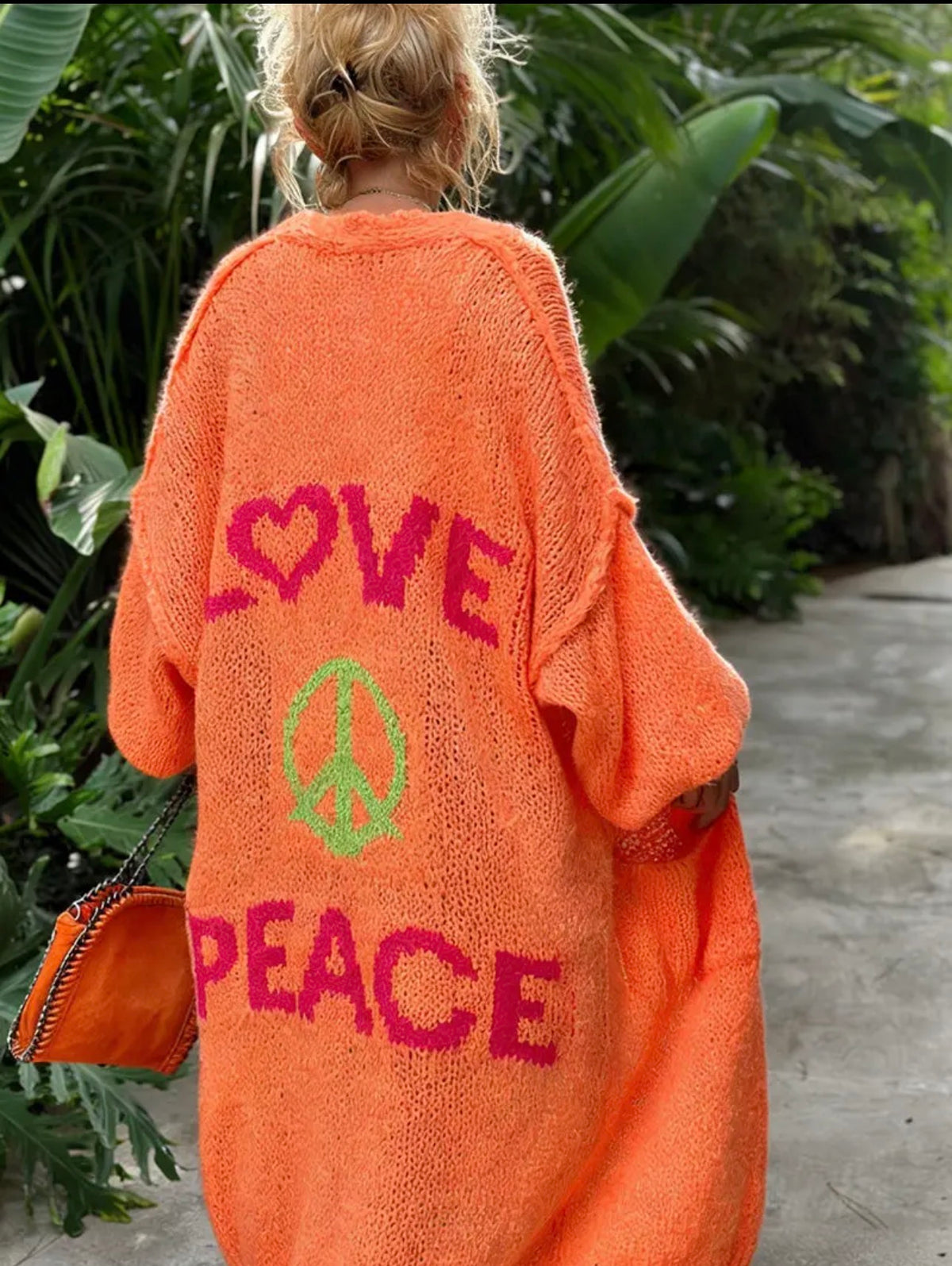 Love & Peace Statement Cardigan Pre Order