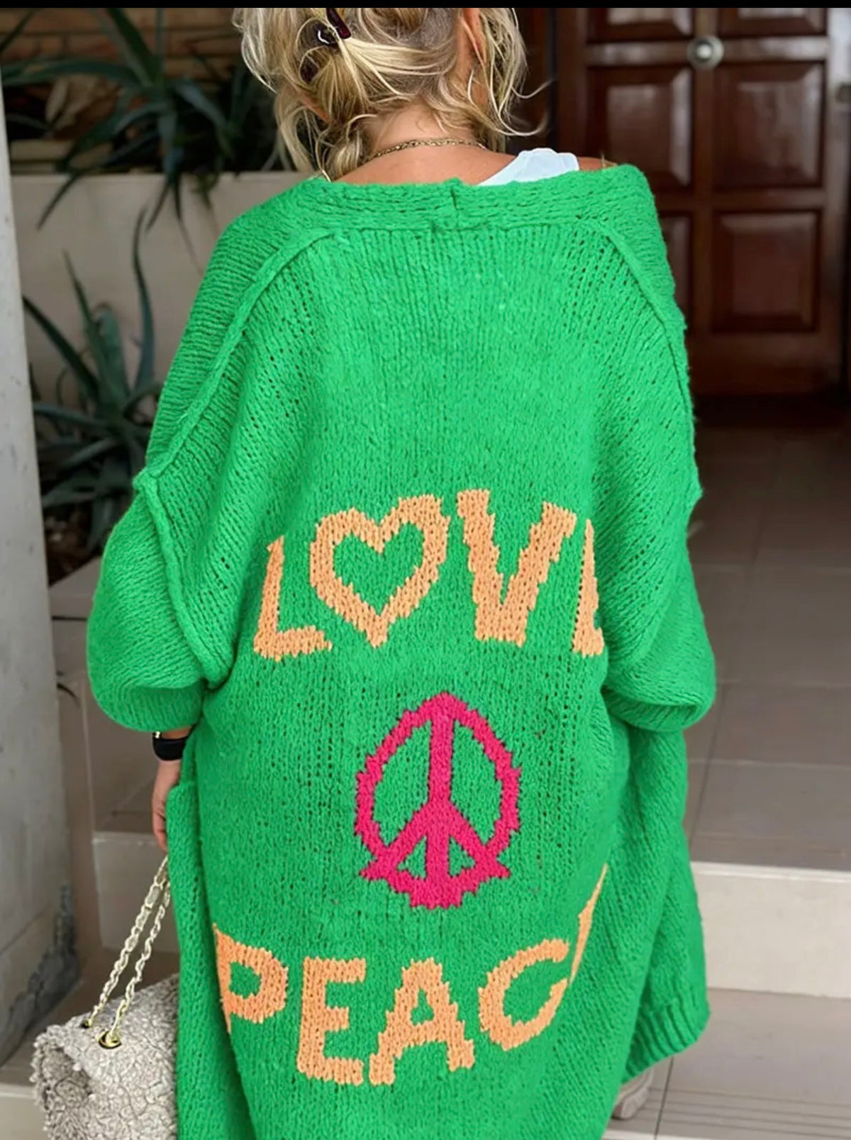 Love & Peace Statement Cardigan Pre Order