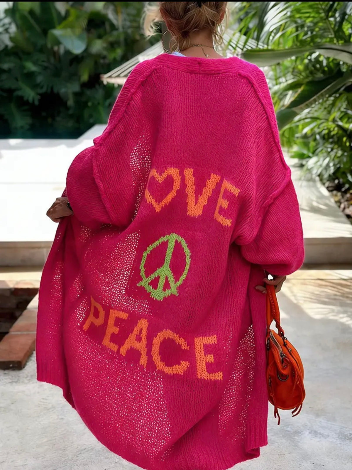 Love & Peace Statement Cardigan Pre Order