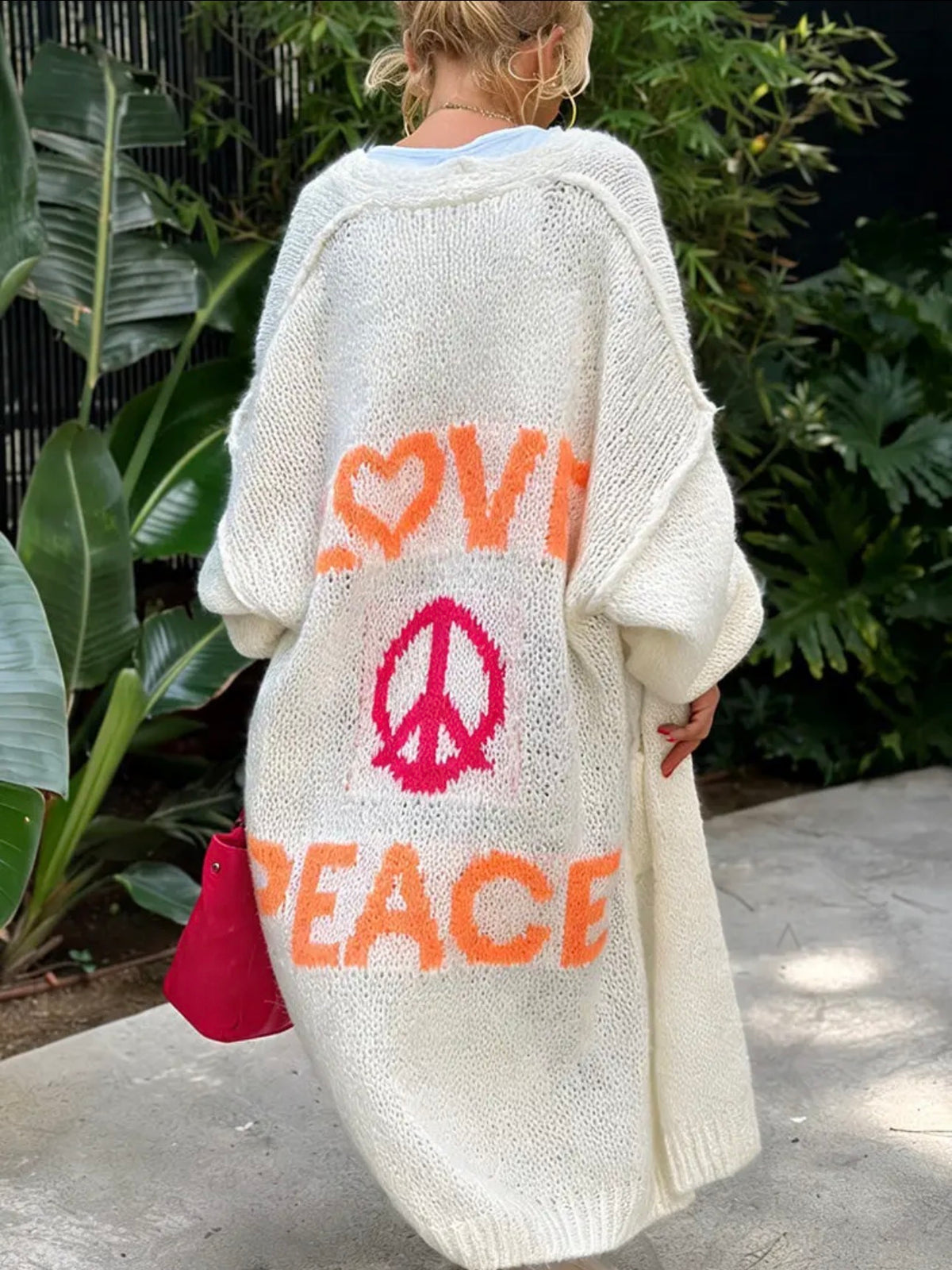 Love & Peace Statement Cardigan Pre Order