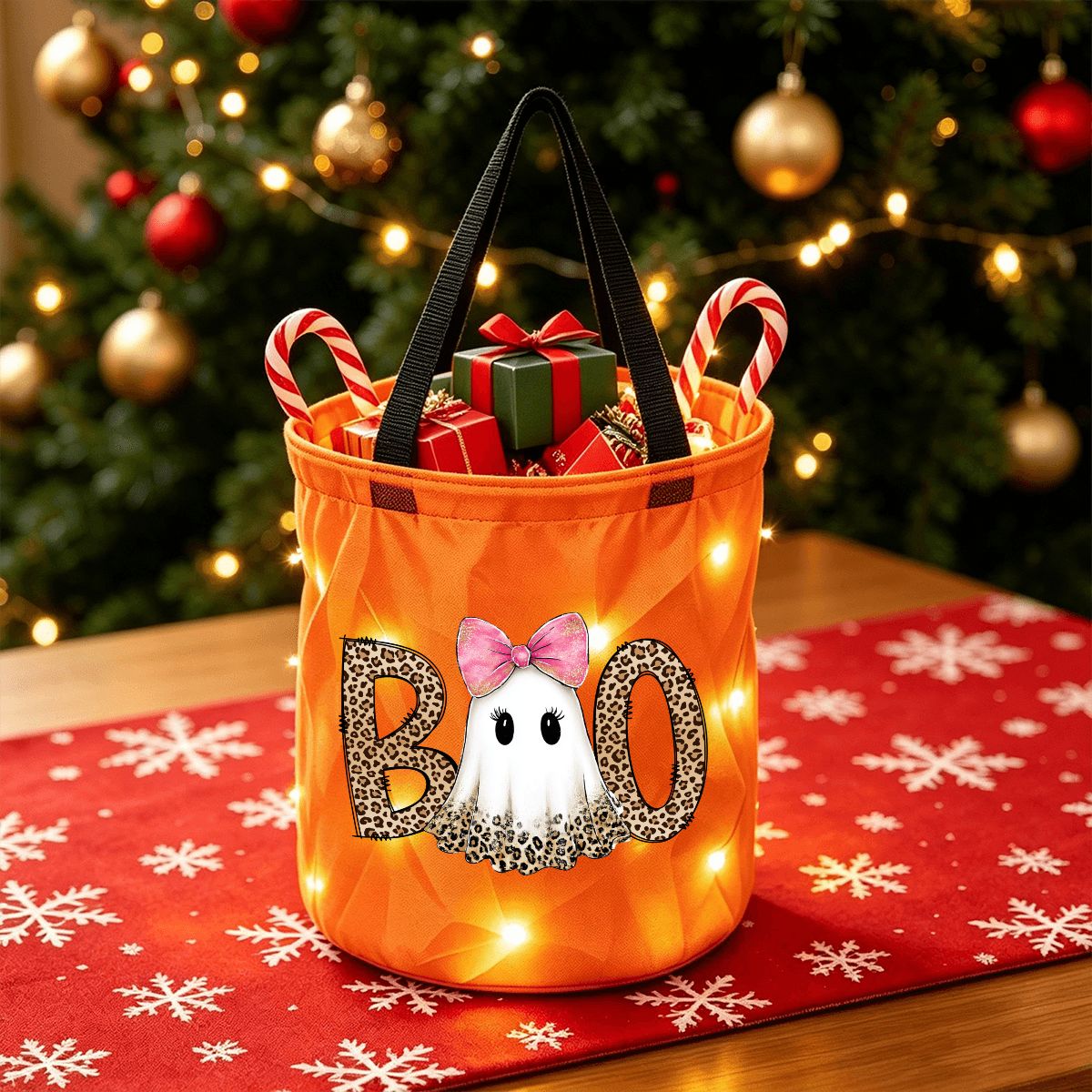 Light Up Halloween Basket