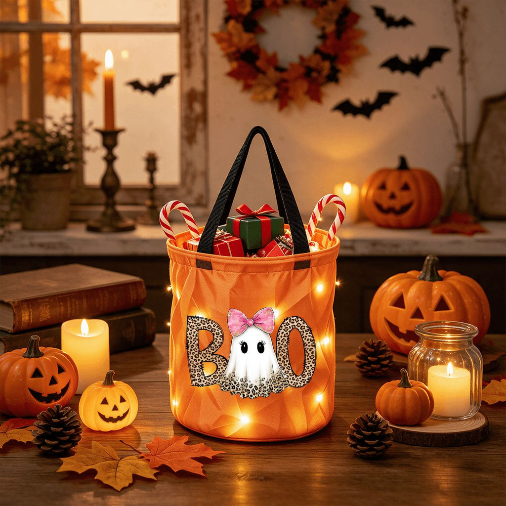 Light Up Halloween Basket
